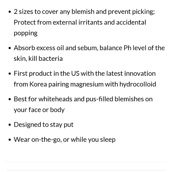 10 Boxes Soon Skincare Magnesium Hydrocolloid Acne Patches - Picture 11 of 11